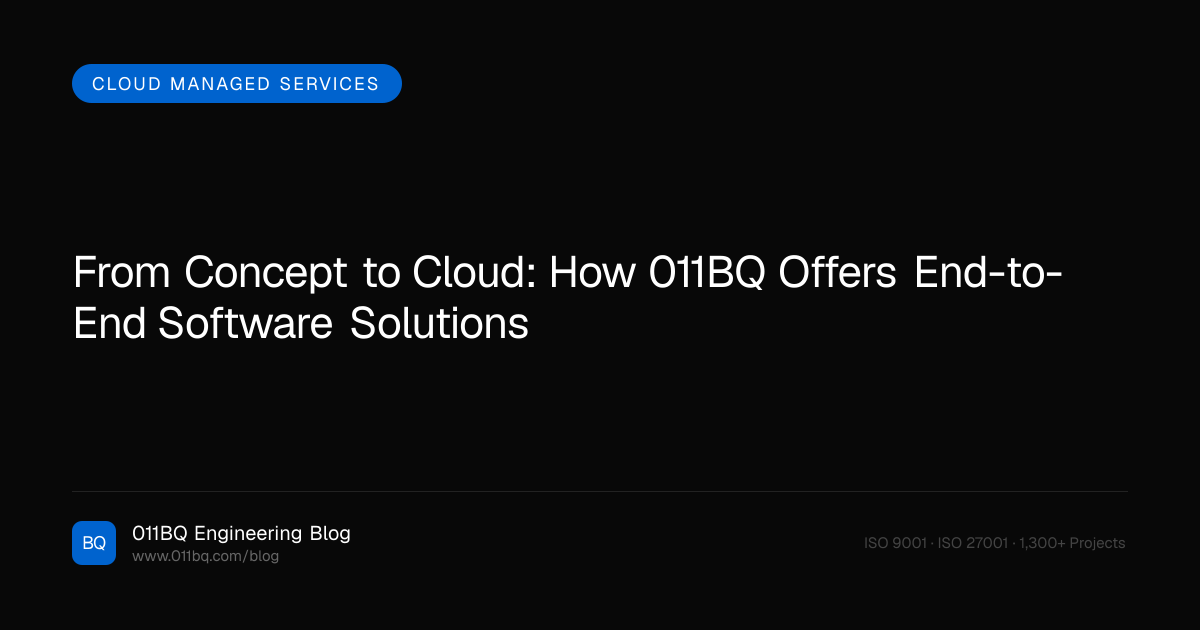 Von Konzept zu Cloud: Wie 011BQ End-to-End-Softwarelösungen anbietet