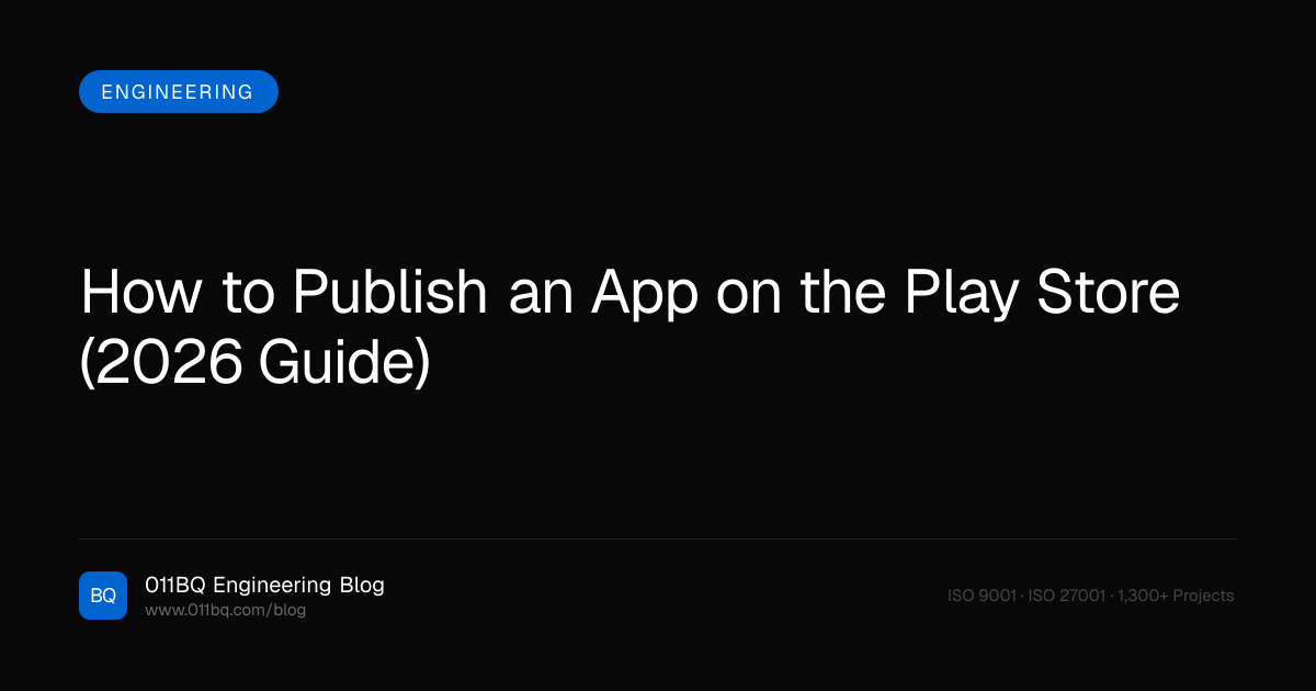 How to Publish an App on the Play Store (2026 Guide)