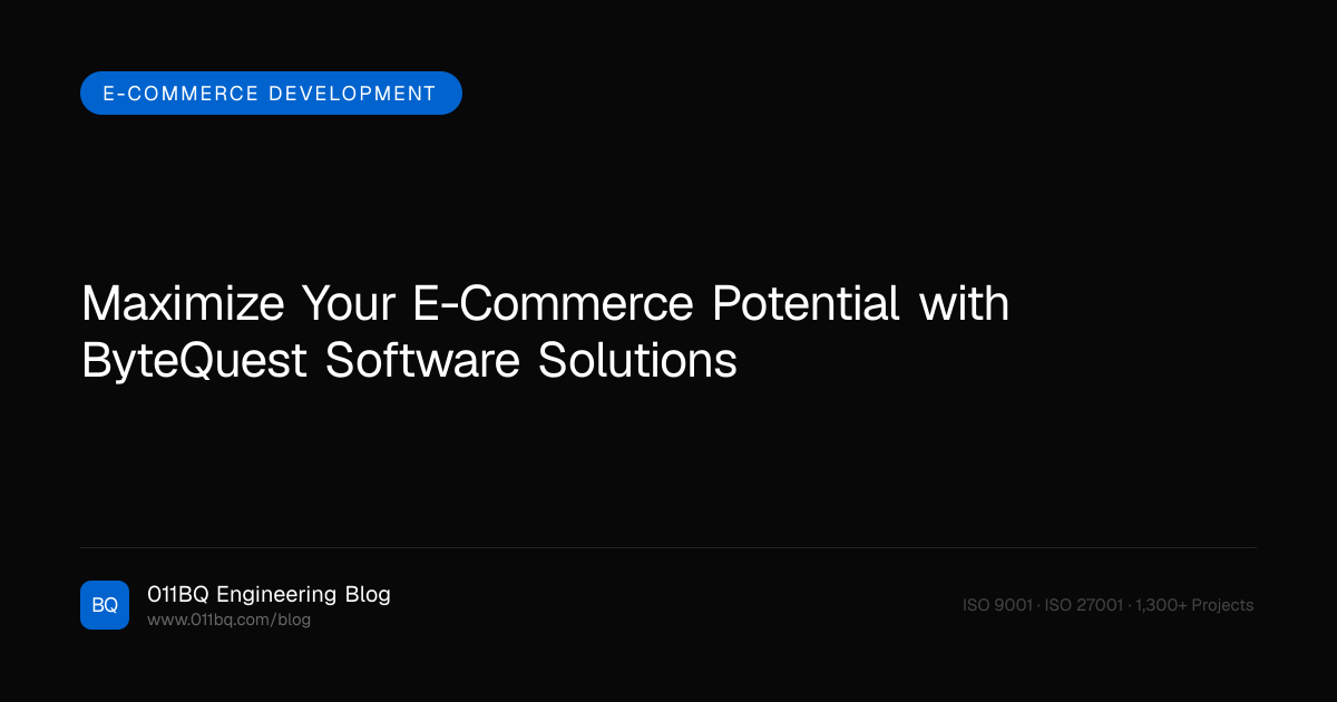 Maximieren Sie Ihr E-Commerce-Potenzial mit ByteQuest Softwarelösungen