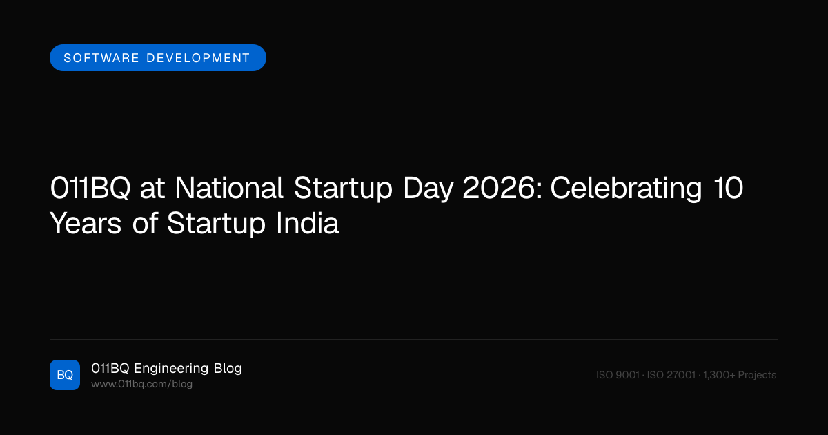 011BQ am National Startup Day 2026: Feier von 10 Jahren Startup Indien