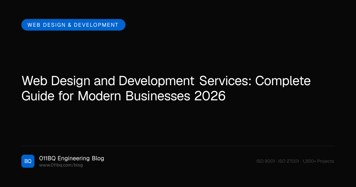 Webdesign- und Entwicklungsdienste: Vollständiger Leitfaden für moderne Unternehmen 2026
