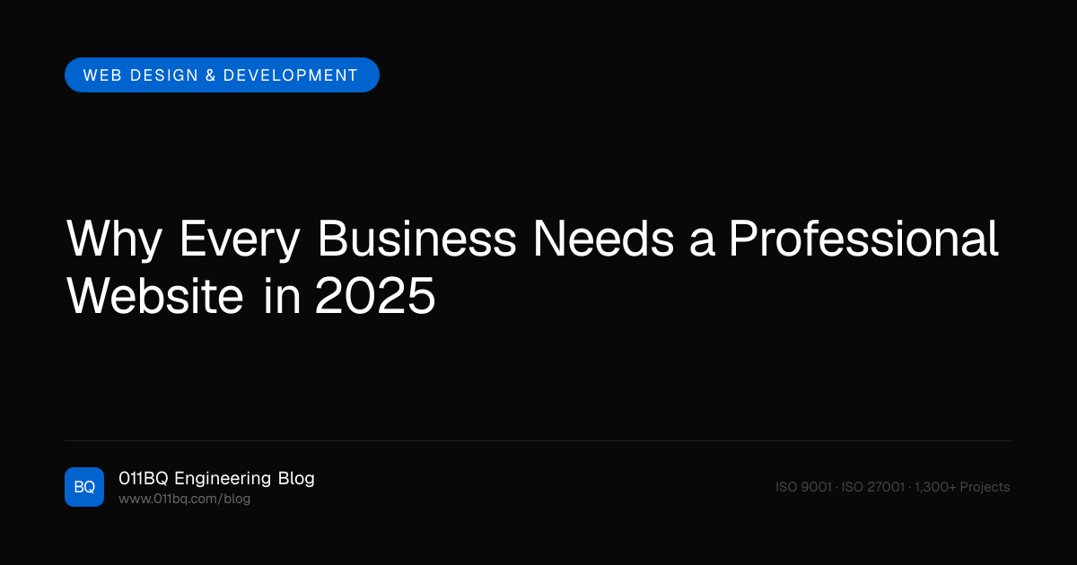 Warum jedes Unternehmen 2025 eine professionelle Website benötigt
